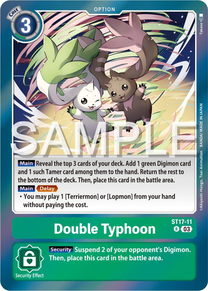 Double Typhoon, Starter Deck 17: Double Typhoon Advanced Deck Set ST17-11 R