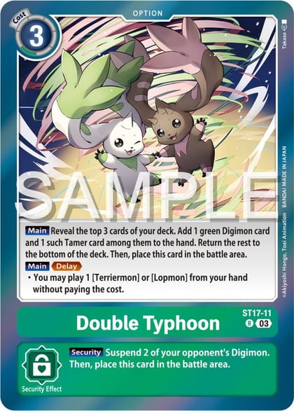Double Typhoon, Starter Deck 17: Double Typhoon Advanced Deck Set ST17-11 R