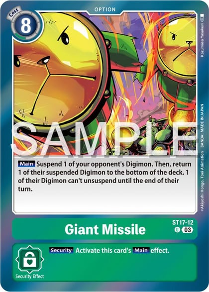 Giant Missile, Starter Deck 17: Double Typhoon Advanced Deck Set ST17-12 U
