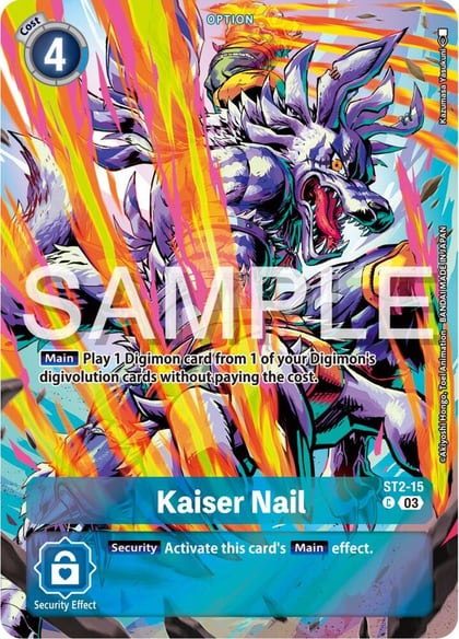 Kaiser Nail (Bonus Pack), Starter Deck 17: Double Typhoon Advanced Deck Set ST2-15 C