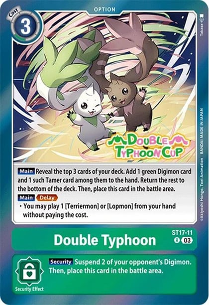 Double Typhoon, Starter Deck 17: Double Typhoon Advanced Deck Set Pre-Release Cards ST17-11 R