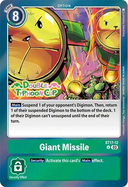 Giant Missile, Starter Deck 17: Double Typhoon Advanced Deck Set Pre-Release Cards ST17-12 U