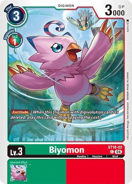 Biyomon, Starter Deck 18: Guardian Vortex ST18-02 C