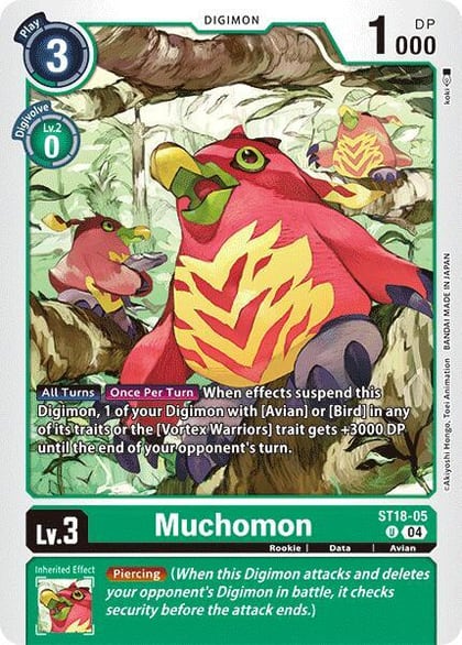 Muchomon, Starter Deck 18: Guardian Vortex ST18-05 U