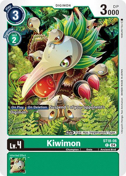 Kiwimon, Starter Deck 18: Guardian Vortex ST18-06 C