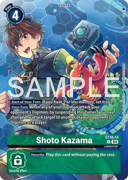 Shoto Kazama (Digimon Liberator Debuggers Set), Starter Deck 18: Guardian Vortex ST18-14 R