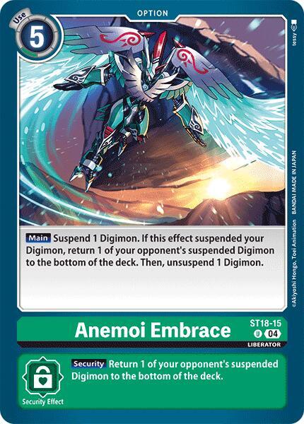 Anemoi Embrace, Starter Deck 18: Guardian Vortex ST18-15 U