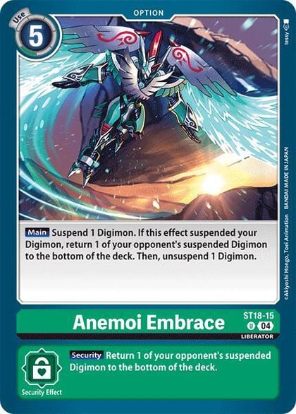 Anemoi Embrace, Starter Deck 18: Guardian Vortex ST18-15 U