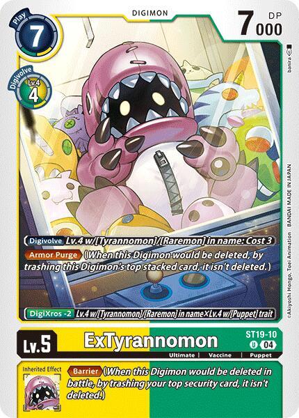 ExTyrannomon, Starter Deck 19: Fable Waltz ST19-10 U