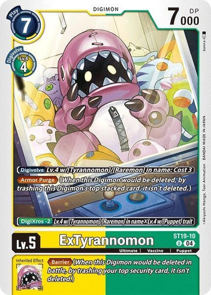 ExTyrannomon, Starter Deck 19: Fable Waltz ST19-10 U