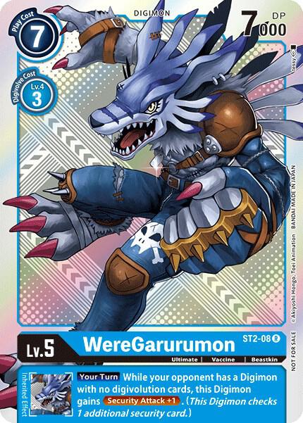 WereGarurumon - ST2-08 (Official Tournament Pack Vol.2), Starter Deck 02: Cocytus Blue ST2-08 R