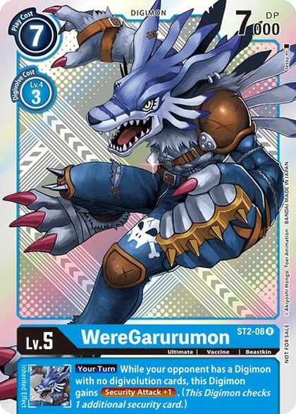 WereGarurumon - ST2-08 (Official Tournament Pack Vol.2), Starter Deck 02: Cocytus Blue ST2-08 R