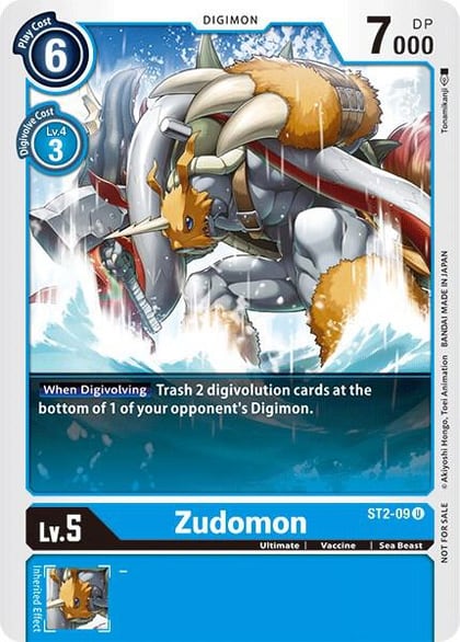 Zudomon - ST2-09 (Tamer Battle Pack 1), Starter Deck 02: Cocytus Blue ST2-09 U