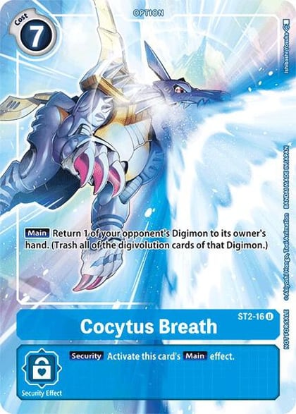 Cocytus Breath - ST2-16 (Tamer's Evolution Box), Starter Deck 02: Cocytus Blue ST2-16 U