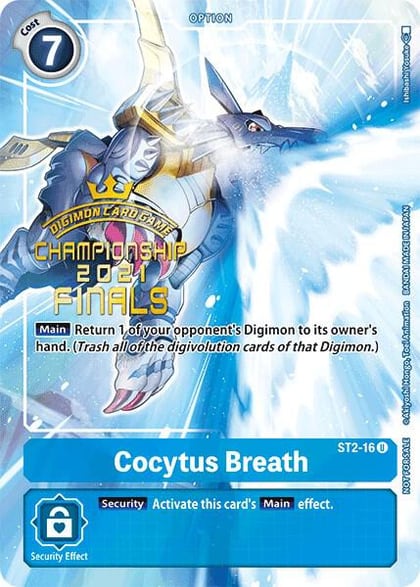 Cocytus Breath (2021 Championship Finals Tamer's Evolution Pack), Starter Deck 02: Cocytus Blue ST2-16 U