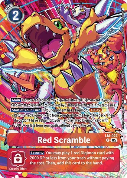 Red Scramble (Alternate Art), Starter Deck 20: Protector of Light LM-027 P