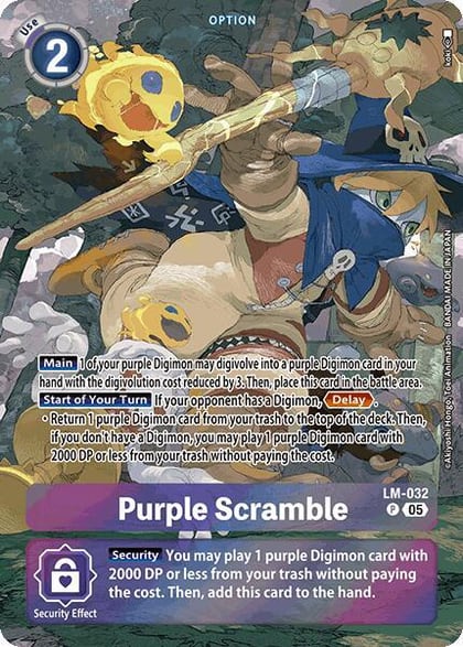 Purple Scramble (Alternate Art), Starter Deck 20: Protector of Light LM-032 P