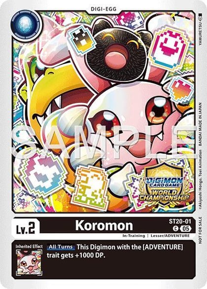 Koromon (World Championship 26–27 Regionals Season 1), Starter Deck 20: Protector of Light ST20-01 C