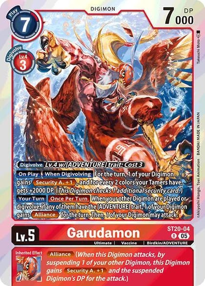 Garudamon, Starter Deck 20: Protector of Light ST20-04 R