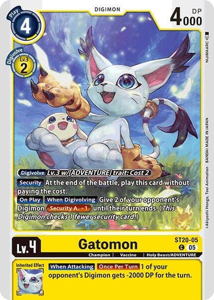 Gatomon, Starter Deck 20: Protector of Light ST20-05 C