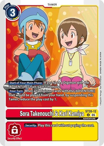 Sora Takenouchi & Kari Kamiya, Starter Deck 20: Protector of Light ST20-12 U