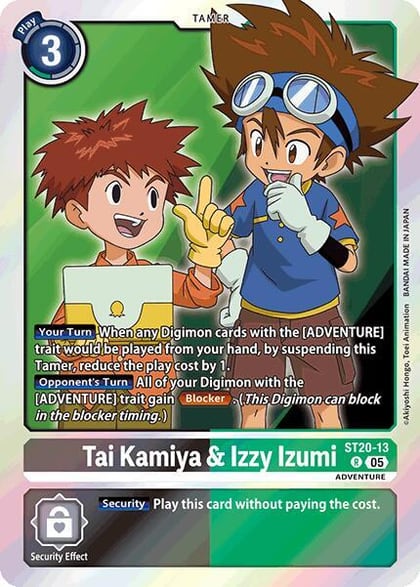 Tai Kamiya & Izzy Izumi, Starter Deck 20: Protector of Light ST20-13 R