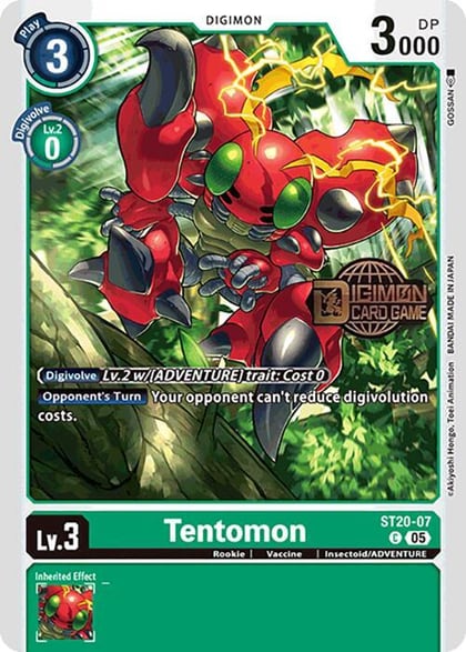 Tentomon, Starter Deck 20: Protector of Light Release Event Cards ST20-07 C