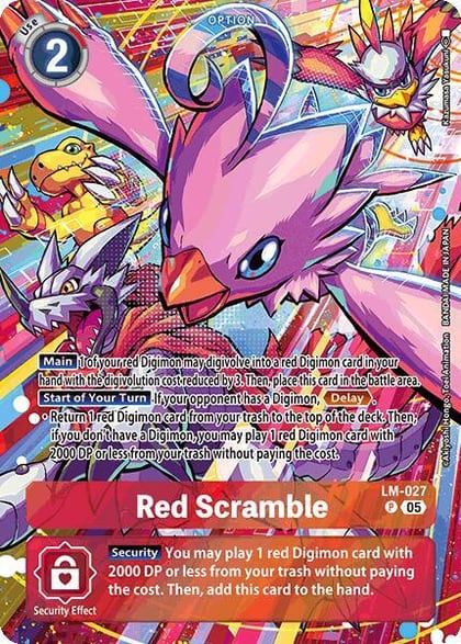 Red Scramble (Alternate Art), Starter Deck 21: Hero of Hope LM-027 P