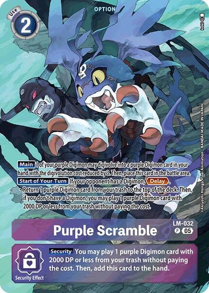 Purple Scramble (Alternate Art), Starter Deck 21: Hero of Hope LM-032 P