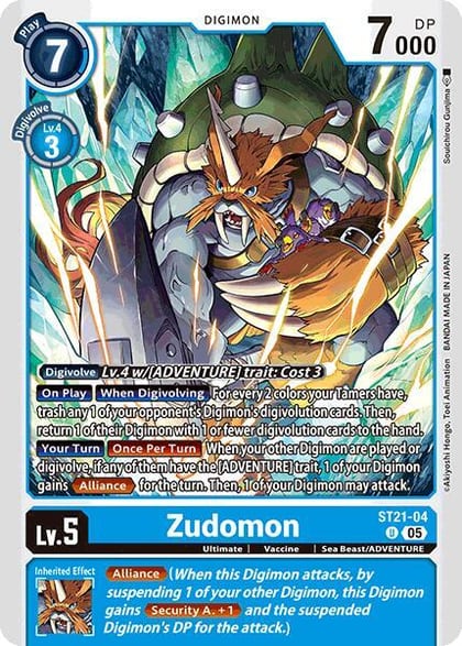 Zudomon, Starter Deck 21: Hero of Hope ST21-04 U