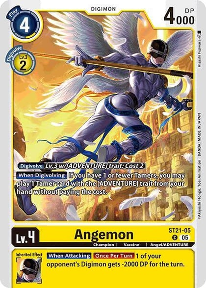 Angemon, Starter Deck 21: Hero of Hope ST21-05 C