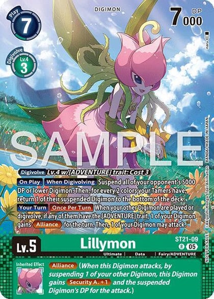 Lillymon (Event Pack 9), Starter Deck 21: Hero of Hope ST21-09 R