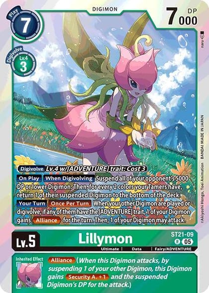 Lillymon, Starter Deck 21: Hero of Hope ST21-09 R