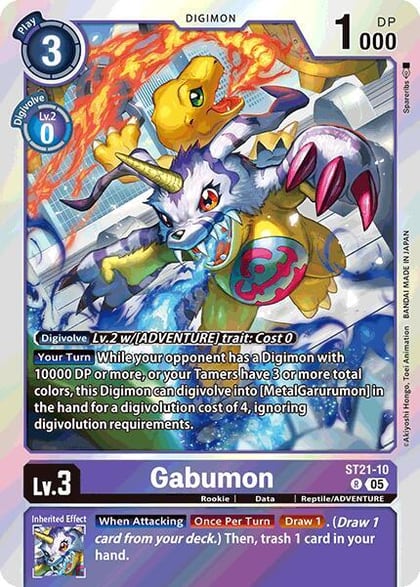Gabumon, Starter Deck 21: Hero of Hope ST21-10 R