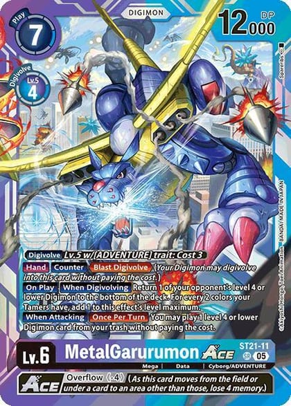 MetalGarurumon ACE, Starter Deck 21: Hero of Hope ST21-11 SR