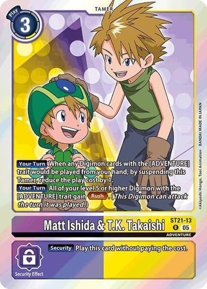 Matt Ishida & T.K. Takaishi, Starter Deck 21: Hero of Hope ST21-13 R
