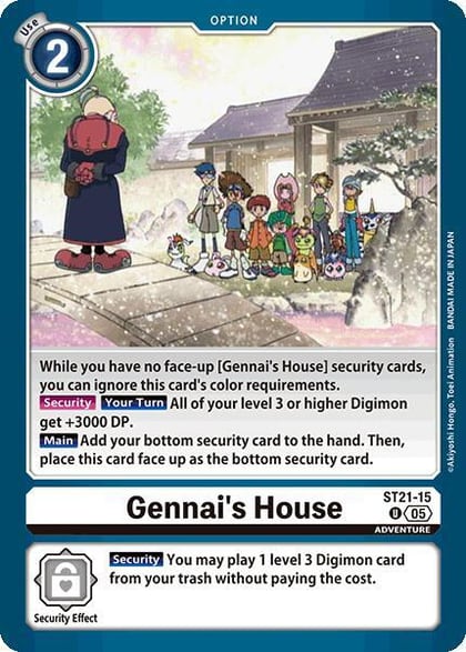Gennai's House, Starter Deck 21: Hero of Hope ST21-15 U