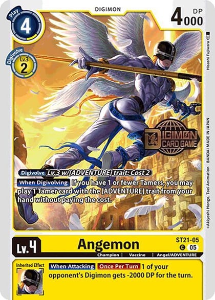 Angemon, Starter Deck 21: Hero of Hope Release Event Cards ST21-05 C