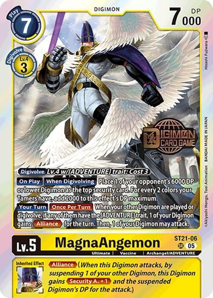 MagnaAngemon, Starter Deck 21: Hero of Hope Release Event Cards ST21-06 SR