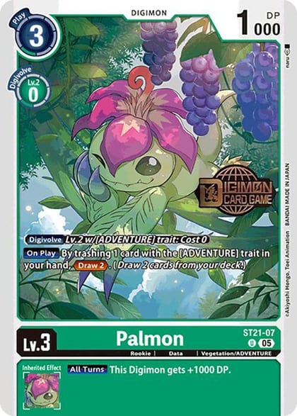 Palmon, Starter Deck 21: Hero of Hope Release Event Cards ST21-07 U