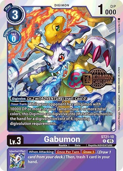 Gabumon, Starter Deck 21: Hero of Hope Release Event Cards ST21-10 R