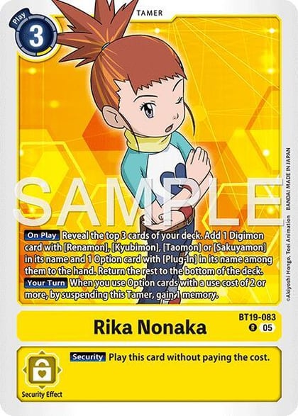 Rika Nonaka (BT19-083) (Alternate Art), Starter Deck 22: Amethyst Mandala Advanced Deck Set BT19-083 R