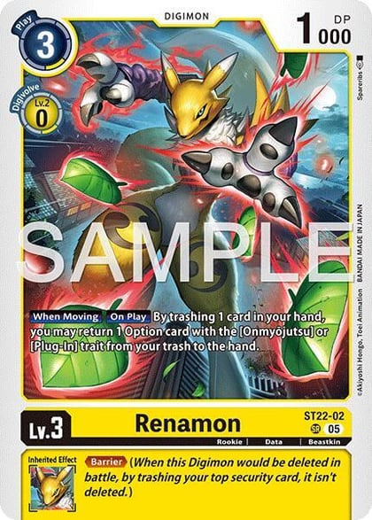 Renamon (ST22-02), Starter Deck 22: Amethyst Mandala Advanced Deck Set ST22-02 SR