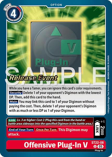 Offensive Plug-In V, Starter Deck 22: Amethyst Mandala Advanced Deck Set Release Event Cards ST22-08 U