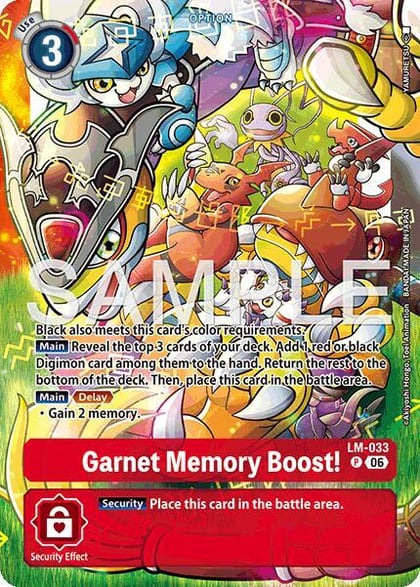 Garnet Memory Boost! (Alternate Art), Starter Deck 23: Beatbreak LM-033 P