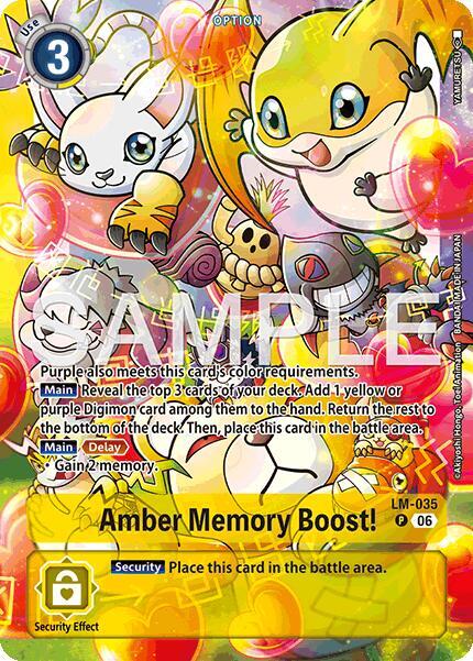 Amber Memory Boost! (Alternate Art), Starter Deck 23: Beatbreak LM-035 P