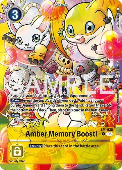 Amber Memory Boost! (Alternate Art), Starter Deck 23: Beatbreak LM-035 P