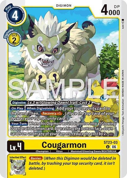 Cougarmon, Starter Deck 23: Beatbreak ST23-03 U