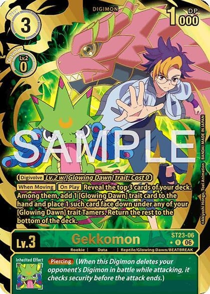 Gekkomon (Rare Pull), Starter Deck 23: Beatbreak ST23-06 R