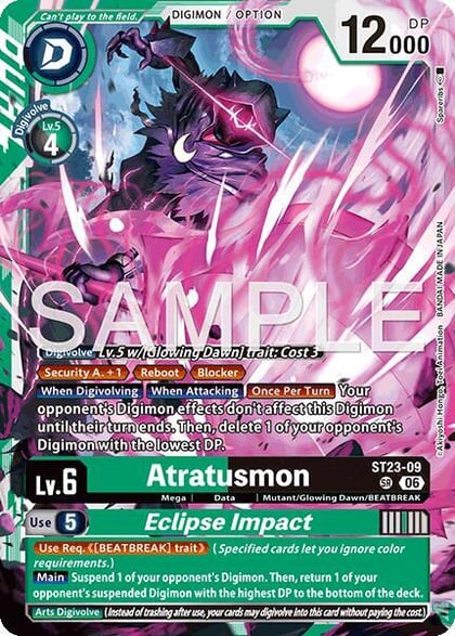 Atratusmon // Eclipse Impact, Starter Deck 23: Beatbreak ST23-09 SR
